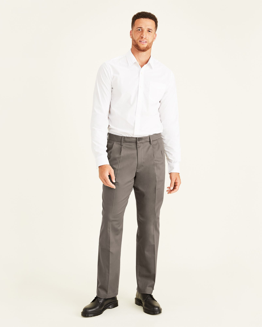 (image for) Unique Charm Signature Khakis, Pleated, Classic Fit (Big and Tall)